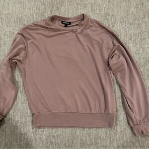 Express Mauve Sweater with Open Back